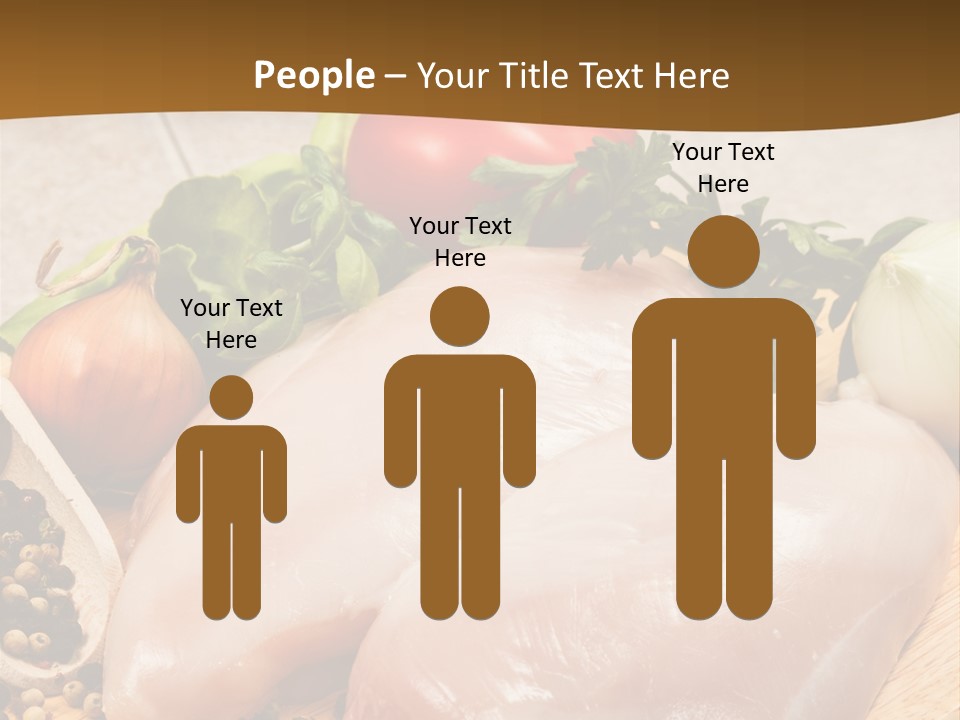 Grocery Meat Onion PowerPoint Template