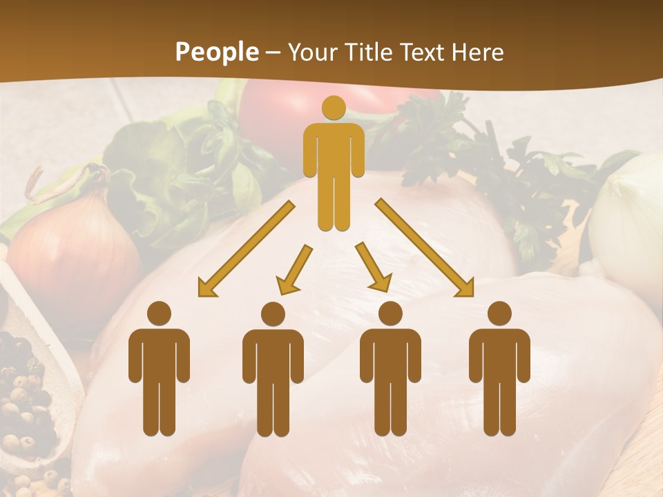 Grocery Meat Onion PowerPoint Template
