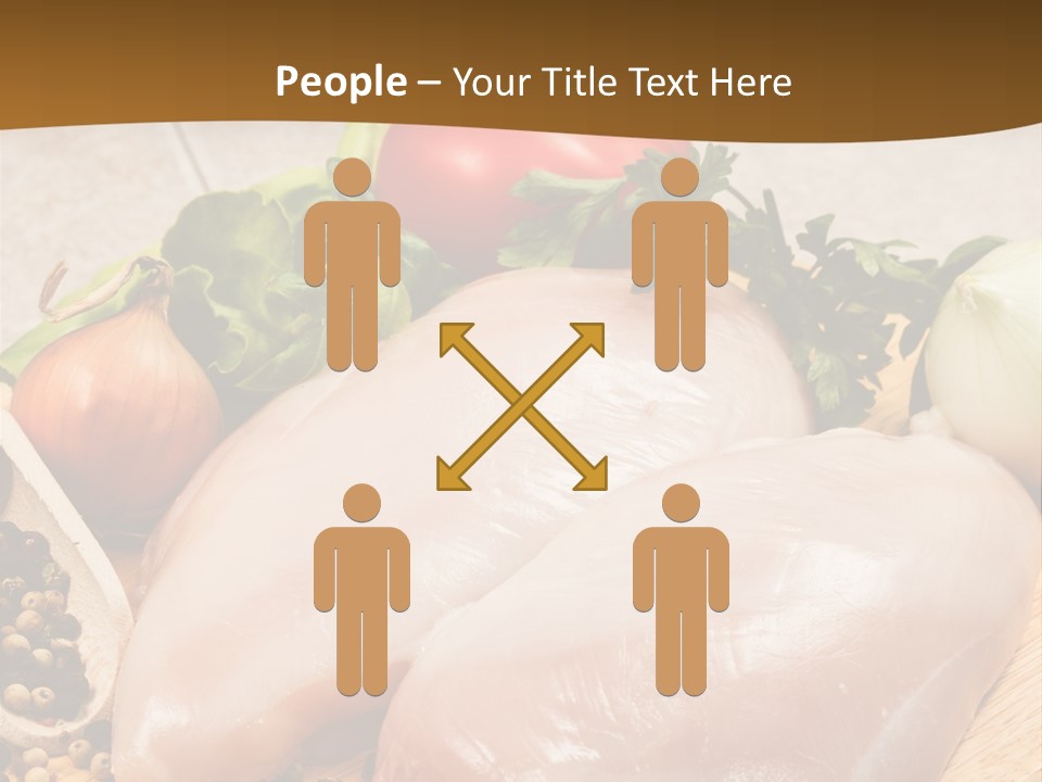 Grocery Meat Onion PowerPoint Template