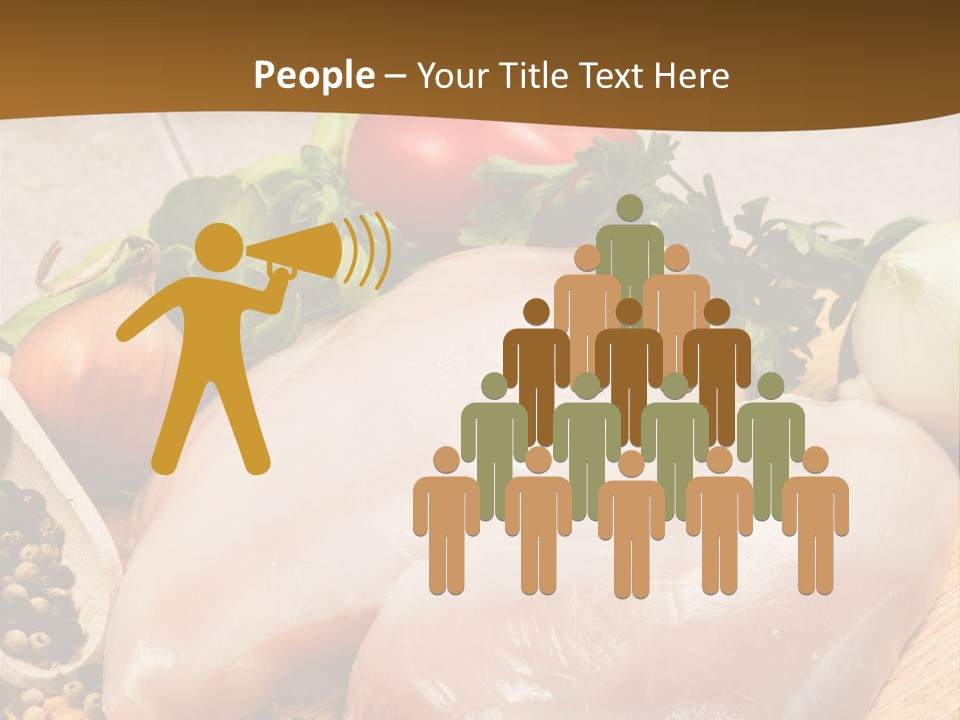 Grocery Meat Onion PowerPoint Template