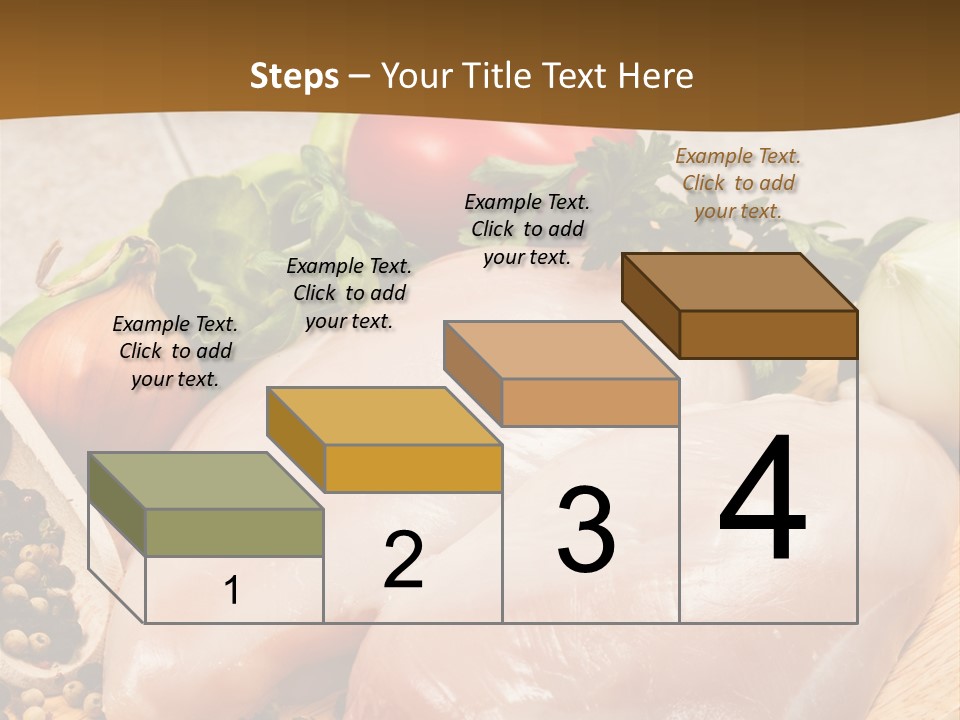 Grocery Meat Onion PowerPoint Template