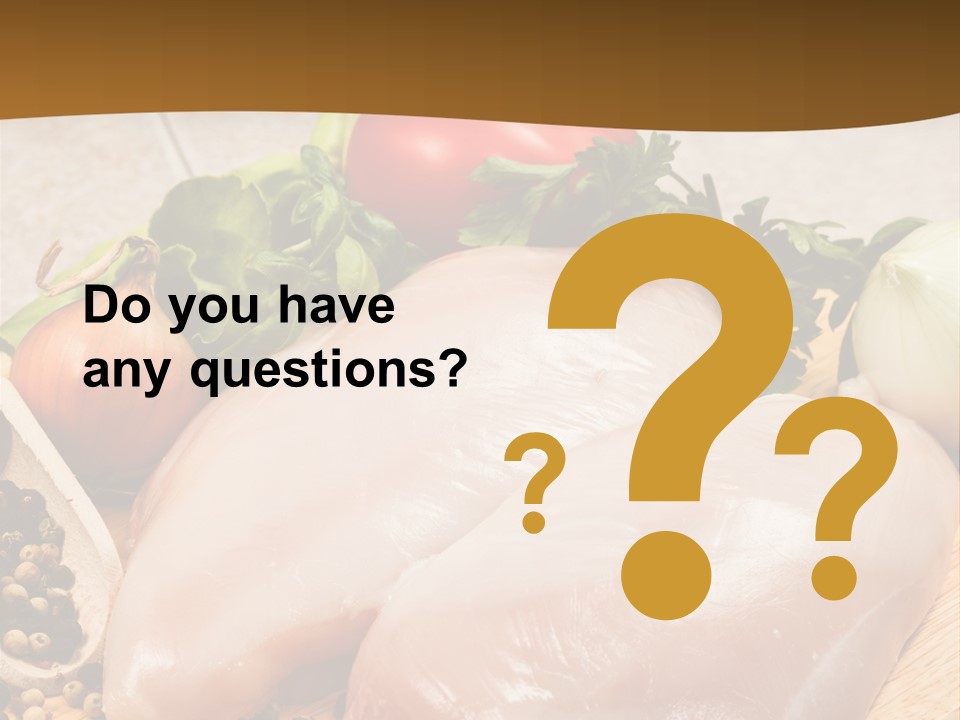 Grocery Meat Onion PowerPoint Template