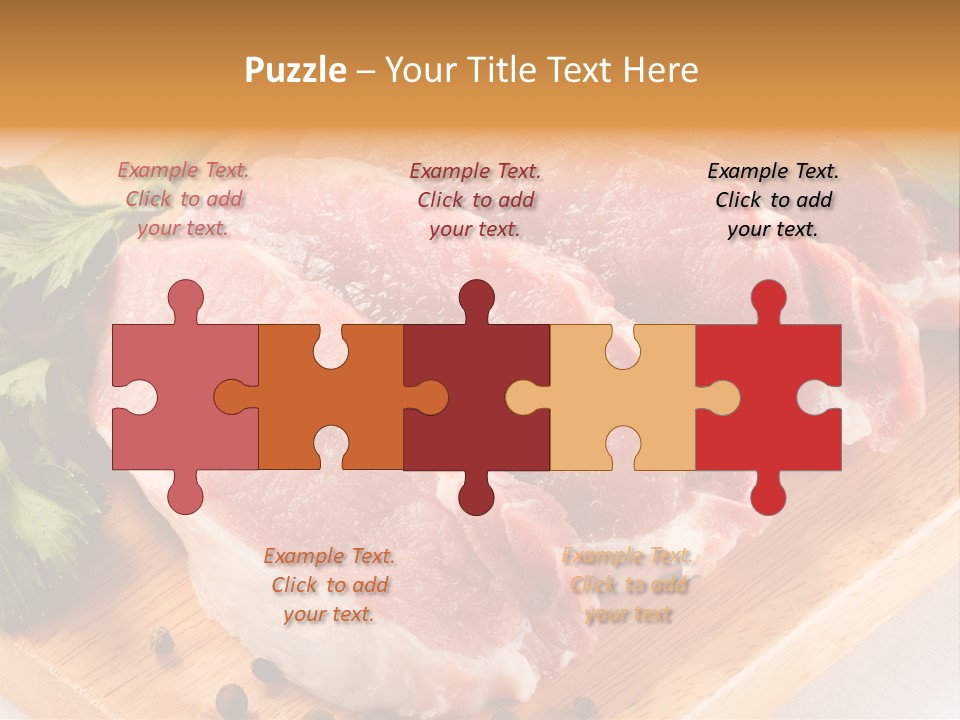 Background Fresh Meat PowerPoint Template