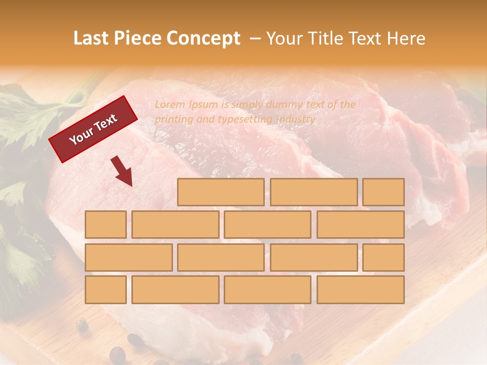 Background Fresh Meat PowerPoint Template