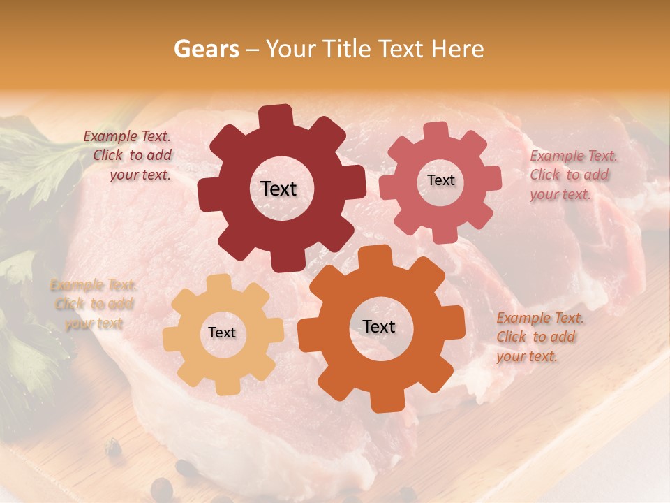 Background Fresh Meat PowerPoint Template