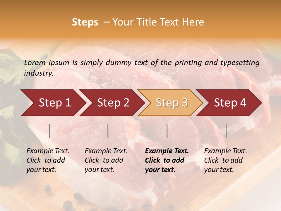 Background Fresh Meat PowerPoint Template