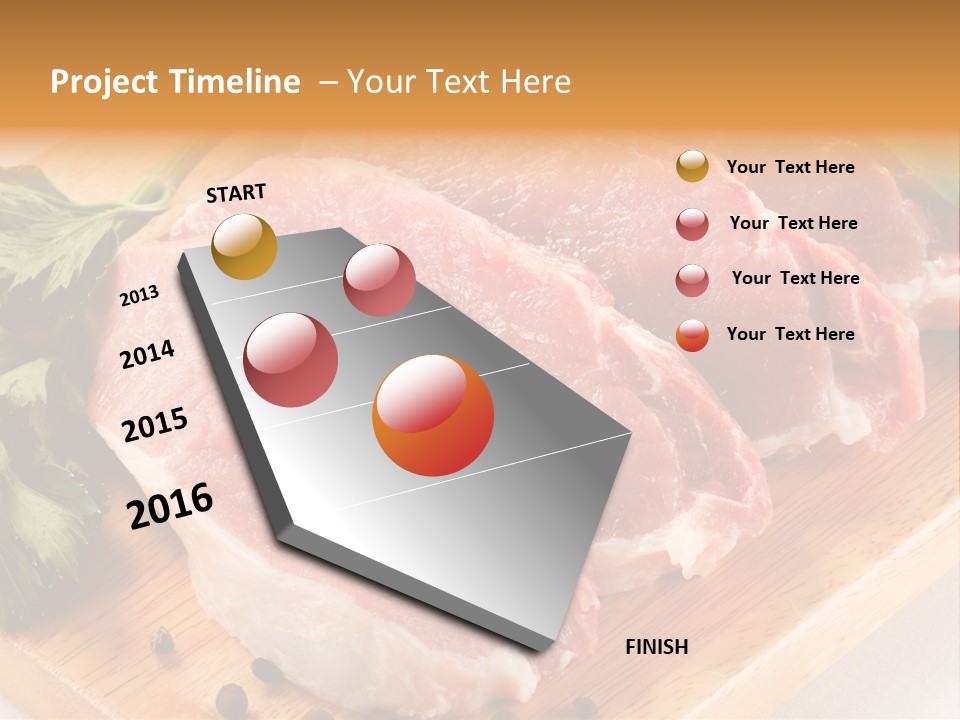 Background Fresh Meat PowerPoint Template