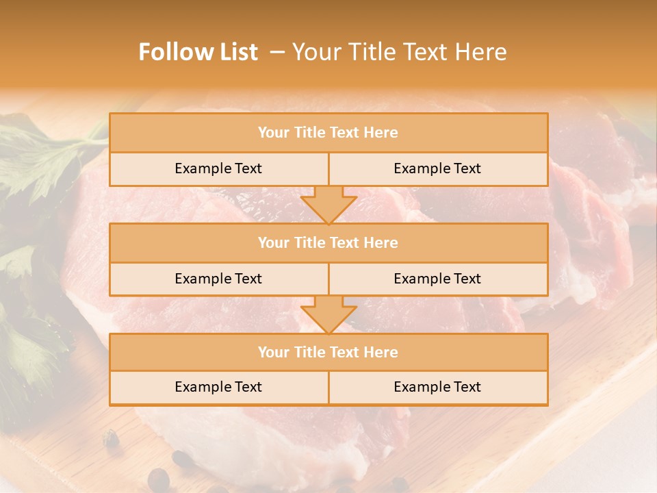 Background Fresh Meat PowerPoint Template