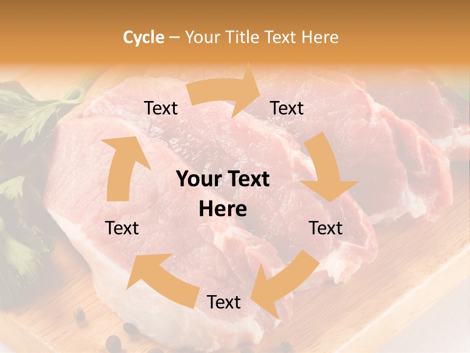 Background Fresh Meat PowerPoint Template