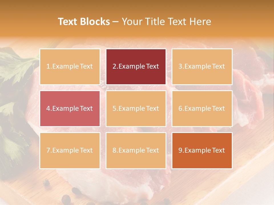 Background Fresh Meat PowerPoint Template