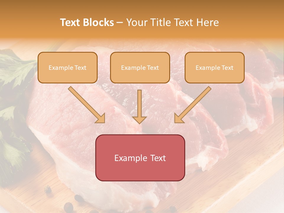Background Fresh Meat PowerPoint Template