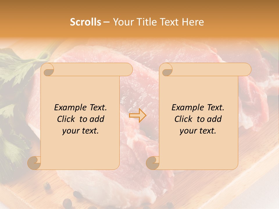 Background Fresh Meat PowerPoint Template