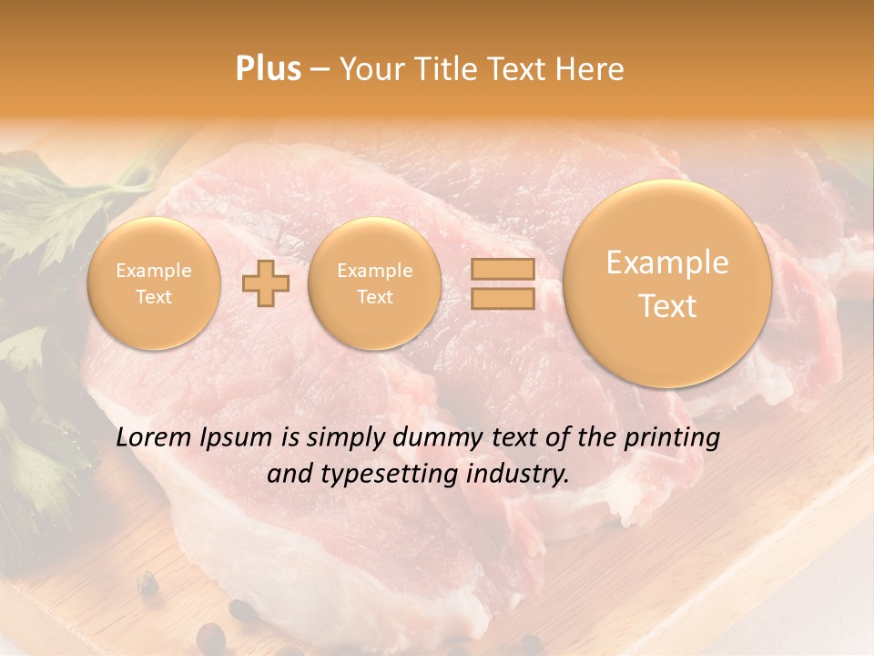 Background Fresh Meat PowerPoint Template