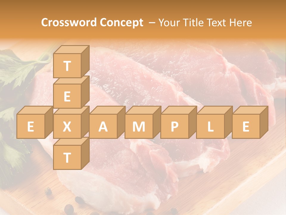 Background Fresh Meat PowerPoint Template