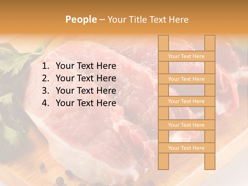 Background Fresh Meat PowerPoint Template