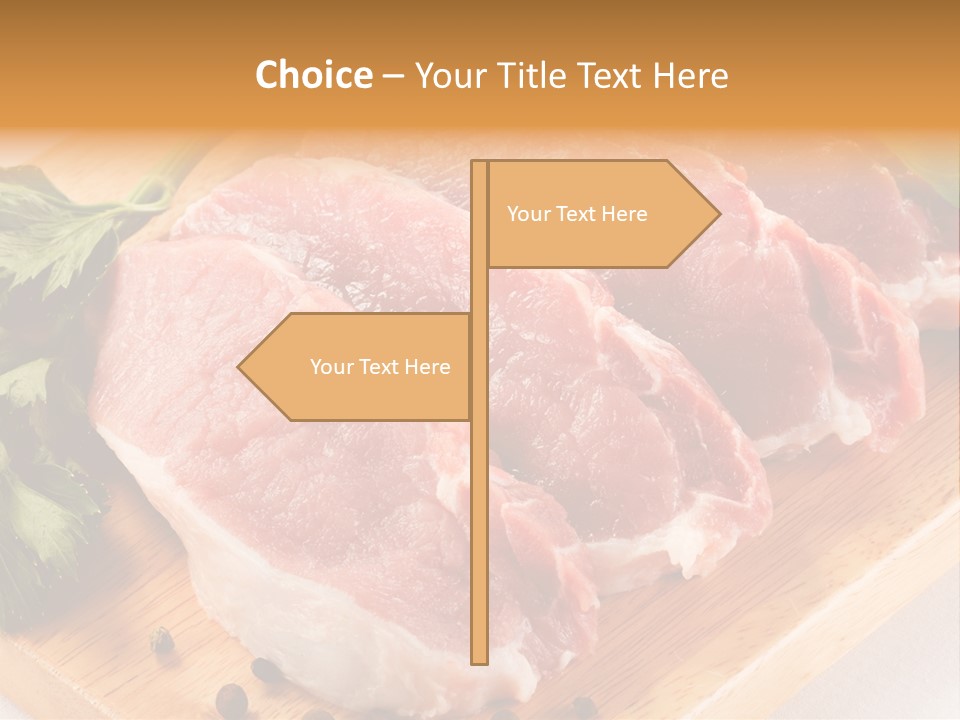 Background Fresh Meat PowerPoint Template