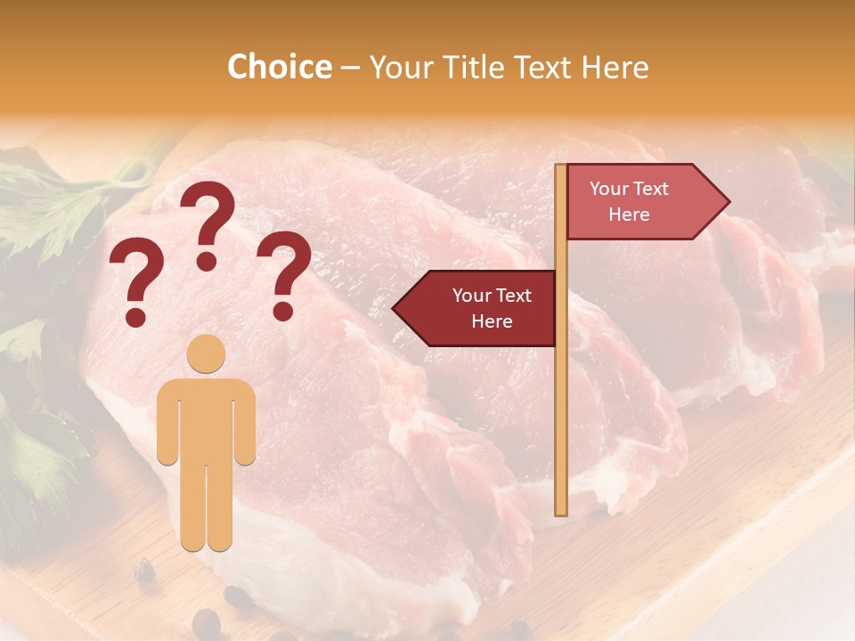 Background Fresh Meat PowerPoint Template