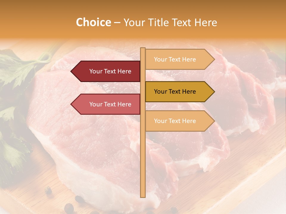 Background Fresh Meat PowerPoint Template