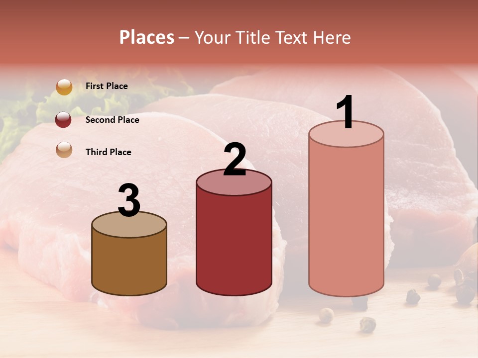 Sliced Steak Cutting PowerPoint Template