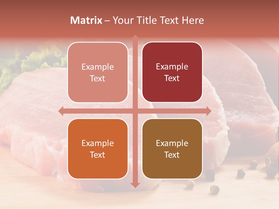Sliced Steak Cutting PowerPoint Template