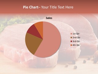 Sliced Steak Cutting PowerPoint Template