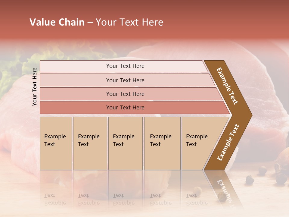 Sliced Steak Cutting PowerPoint Template
