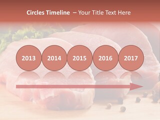 Sliced Steak Cutting PowerPoint Template