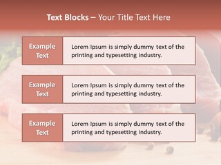 Sliced Steak Cutting PowerPoint Template