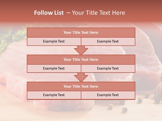 Sliced Steak Cutting PowerPoint Template