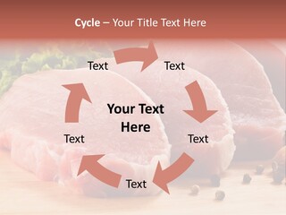 Sliced Steak Cutting PowerPoint Template
