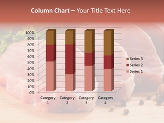 Sliced Steak Cutting PowerPoint Template