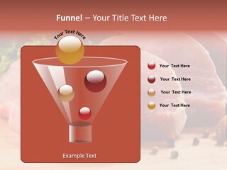 Sliced Steak Cutting PowerPoint Template