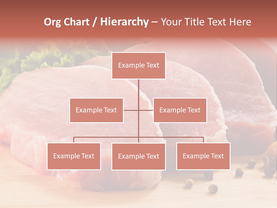 Sliced Steak Cutting PowerPoint Template