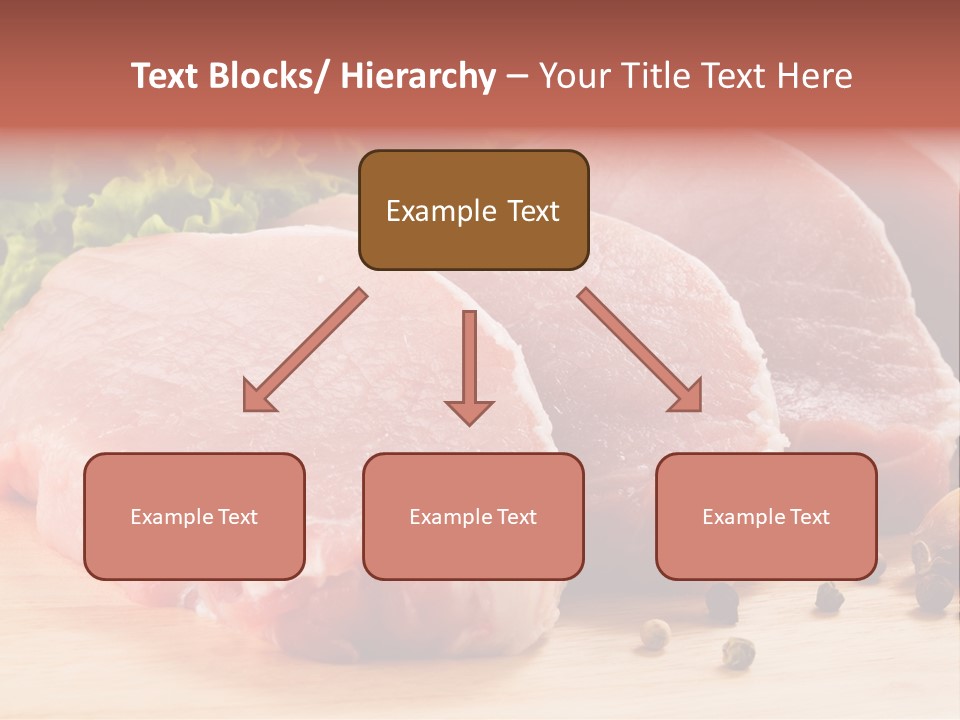 Sliced Steak Cutting PowerPoint Template
