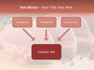 Sliced Steak Cutting PowerPoint Template