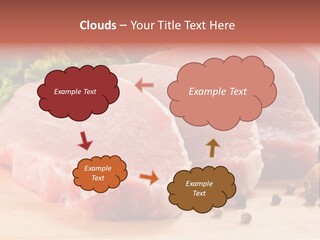 Sliced Steak Cutting PowerPoint Template