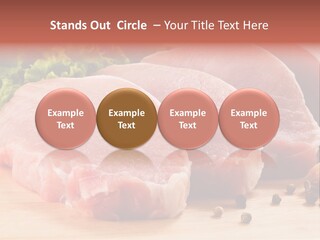 Sliced Steak Cutting PowerPoint Template