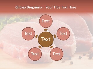 Sliced Steak Cutting PowerPoint Template