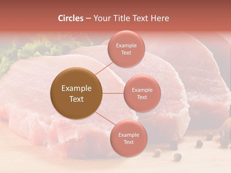 Sliced Steak Cutting PowerPoint Template