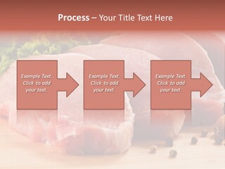 Sliced Steak Cutting PowerPoint Template