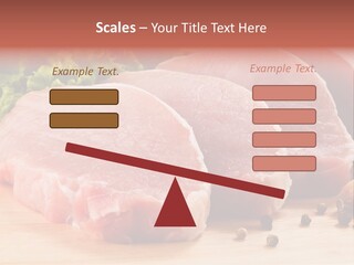 Sliced Steak Cutting PowerPoint Template