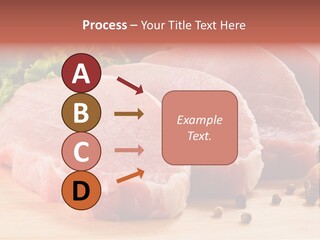 Sliced Steak Cutting PowerPoint Template