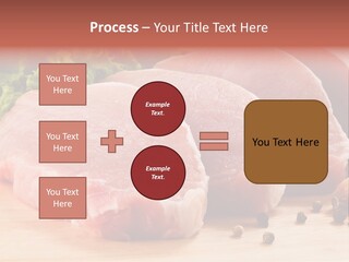 Sliced Steak Cutting PowerPoint Template