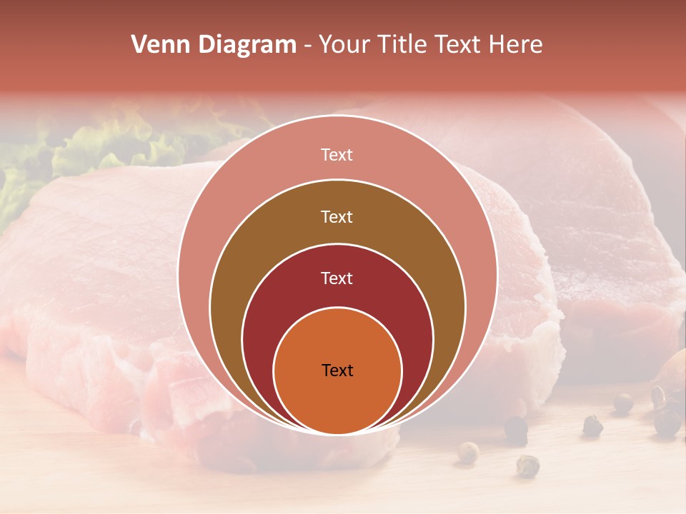Sliced Steak Cutting PowerPoint Template
