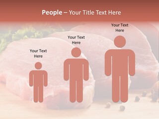 Sliced Steak Cutting PowerPoint Template
