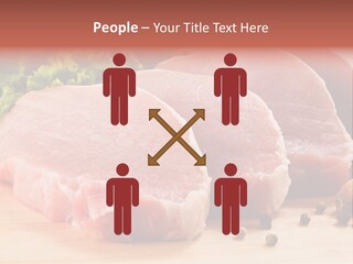 Sliced Steak Cutting PowerPoint Template