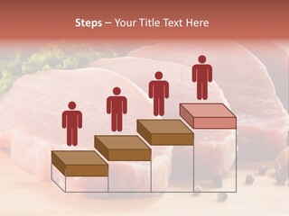 Sliced Steak Cutting PowerPoint Template