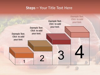 Sliced Steak Cutting PowerPoint Template