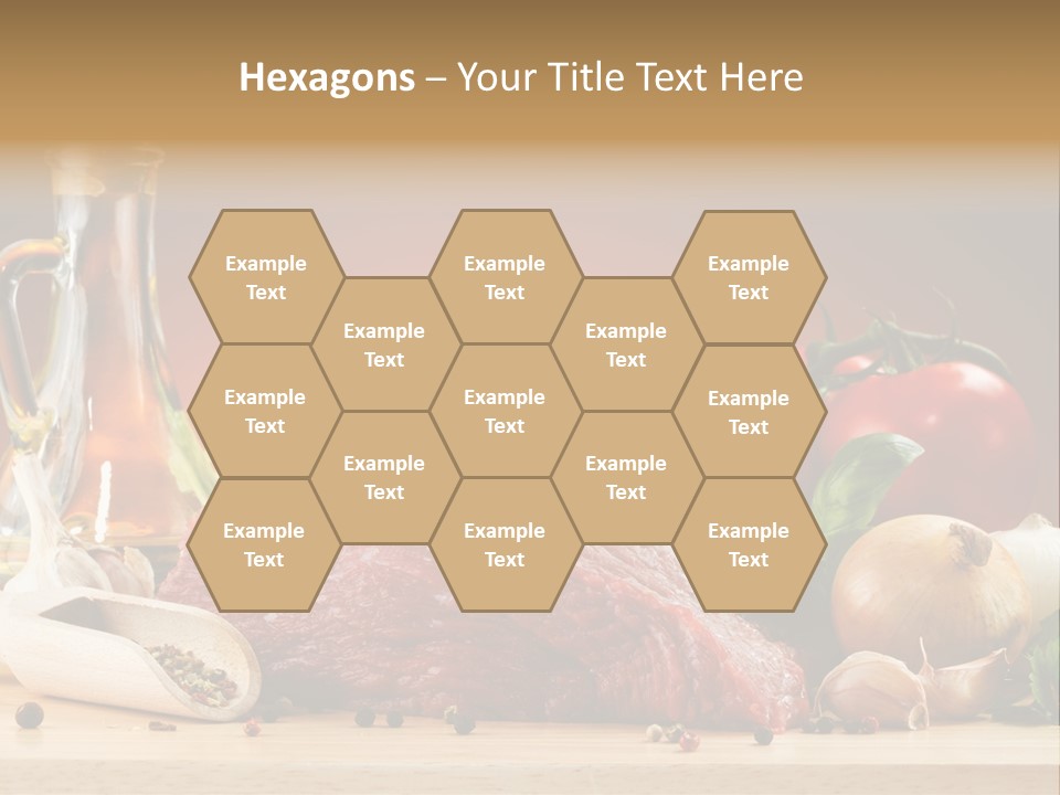Grill Meat Ingredients PowerPoint Template