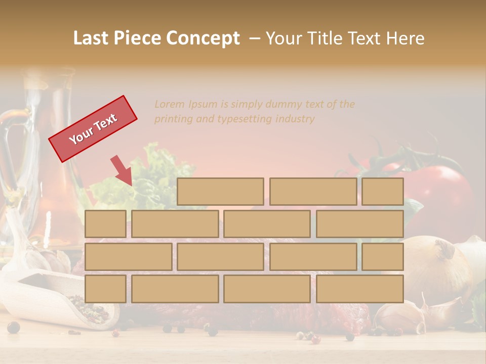 Grill Meat Ingredients PowerPoint Template